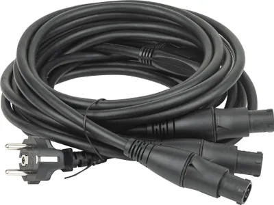 Produktbild von DAP Schuko to powerCON TRUE1 TOP split 3-way 3 m