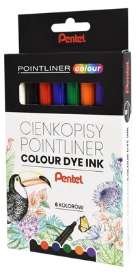 Image de Zestaw Cienkopis Pentel Pointliner Colou