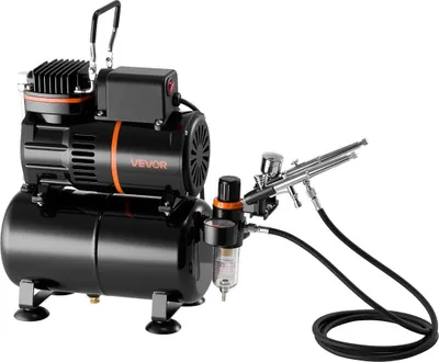 Obrázek produktu pro Sada pro airbrush Sada pro airbrush 1/6 HP vzduchový kompresor 3 airbrushy 3 trysky Nádrž