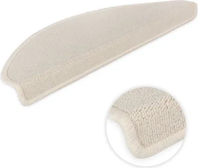 Produktbild von Stufenmatten Ariston im Sonderformat 64/20cm Halbrund Beige 15 Stück