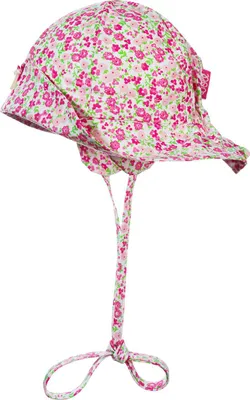 Produktbild von Döll Mädchen Sommerhut Rosa Baumwolle mit Blumenmuster