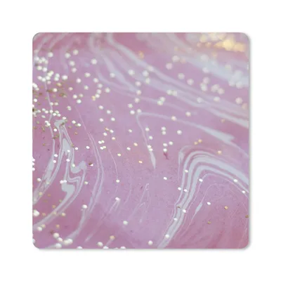 Produktbild von MuchoWow® Mauspad Mousepad Marmor - Gold - Rosa - Weiß 30x30 cm - Mousepads - Maus Mat - Pad - Mausunterlage - Gaming