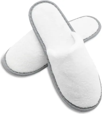 Produktbild von Hausschuhe/Hotelschuhe, 10er Set, weiß, 100% Polyester