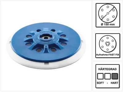 Productafbeelding van Festool schuurschijf ST-STF D150/MJ2-M8-H-HT 150 mm hard ( 202460 ) - nieuwe versie van ( 498988 )