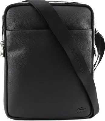 Produktbild von LACOSTE Umhängetasche Schultertasche Gael M Flat Crossover Bag M Black schwarz