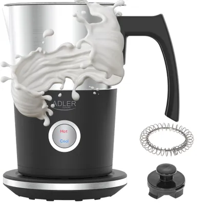 Melkopschuimer 300 ml 600 W Edelstahl Automatik Blau