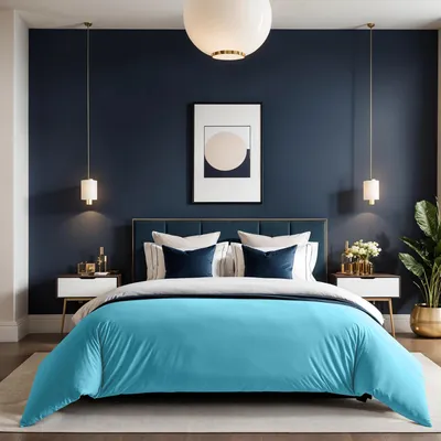 Zdjęcie produktu dla L'Essentiel Linge de Maison, Tonne Bleue - 60, poszwa na kołdrę Ranforce King (FR) (IT), 100% bawełna RANFORCE, turkusowa, 240 x 220 cm
