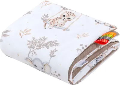 Produktbild von HaHappy Jungle & Latte Velvet Neugeborene Decke 55x75cm