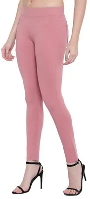Produktbild von Hochwertige Damen Sporthosen, Jogginghosen, Trainingshosen, Loungewear-Hosen, Sweatpants - Rosa - S (38)