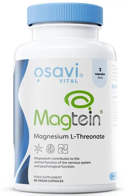 Imagen del producto de Magnesio L-Treonato – 90 cápsulas – Magtein® – Osavi