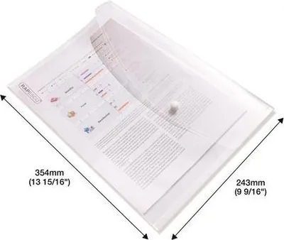 Produktbild von Rapesco Dokumentenmappe A4+ transparent 10 Stück