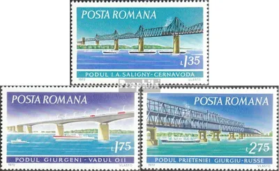 Produktbild von Briefmarken Rumänien 1972 Mi 3031-3033 (kompl.Ausg.) postfrisch Donaubrücken