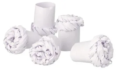 Produktbild von 100 Geflügelmanschetten "pure" Ø 1,8 cm · 4,5 cm weiss