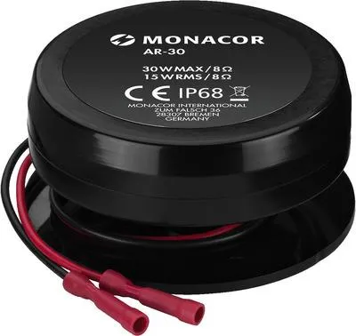 Obrázok produktu pre Monacor AR-30 Ar30 budič rezonátora reproduktora odolný voči poveternostným vplyvom