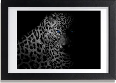 Produktbild von Bild 30x20 MDF-Rahmen, Wandkunst Leopard