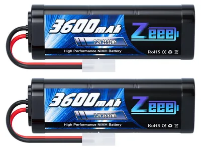 Productafbeelding van Zeee 7,2V 3600mAh NiMH accu voor modelbouw (2 stuks)