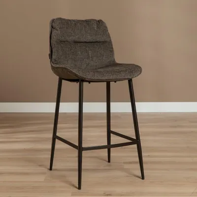Produktbild von Bronx71 Barhocker Trevi Samt braun 68 cm