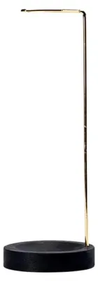 Runder Holz-Räucherstäbchenhalter, Gold, 25,3 x 9,1 cm