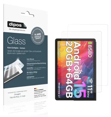Zdjęcie produktu dla 2x dipos GlassAR Doogee Tab A9 Plus 11 Zoll