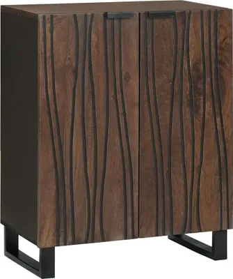 Produktbild von Sideboard Walnuss 60 x 33,5 x 75 cm Massivholz Mango