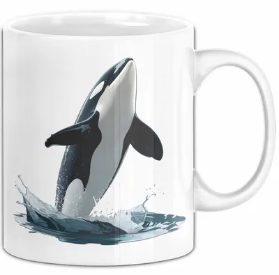 Produktbild von Wal Tier Tasse Geschenk Lustige Geschenkidee Spruch (Weiß)