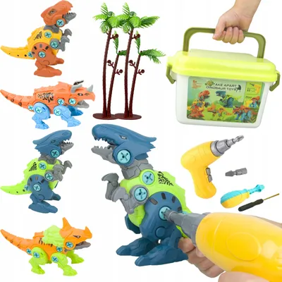 Image de LT511 Kit de construction de dinosaures à monter soi-même - 4 dinosaures
