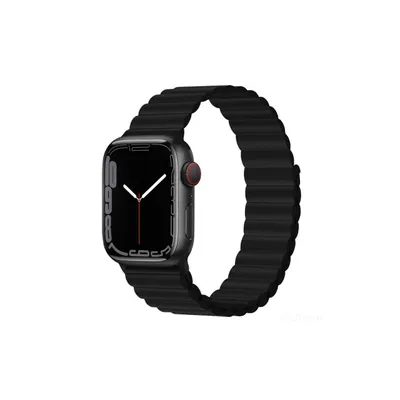 Immagine prodotto di Cinturino Apple Watch 42 mm / 44 mm / 45 mm Devia Deluxe Series Sport 3 Silicone Magnet Black