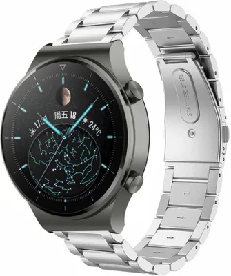 Produktbild von Strap-it Huawei Watch GT 2 Pro Stahlarmband (Silber)