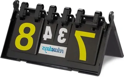 Produktbild von Großes Scoreboard für Tischtennis und Hockey, 21x38x20cm, schwarz