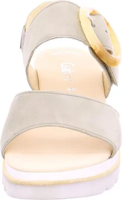 Produktbild von Gabor Shoes Keilsandale Khaki Nubukleder Größe: 42.5 Normal