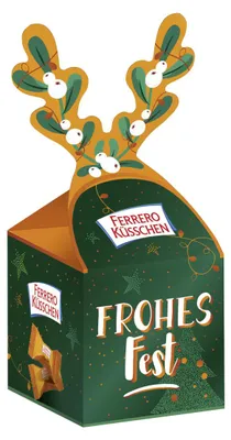 Zdjęcie produktu dla Ferrero Küsschen, zestaw prezentowy "Wesołych Świąt", opakowanie 89g