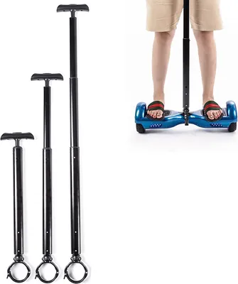 Produktbild von Hoverboard Drückersteuerung Klemmstange Ausziehbar Handgriff 6,5 Zoll Elektro-Scooter Haltestange Aluminium Lenkstange-Schwarz