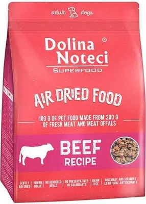 Zdjęcie produktu dla Dolina Noteci Superfood danie z wołowiny karma suszona dla psa 1 kg