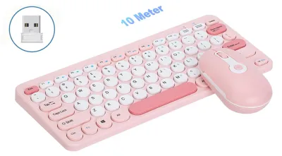 Image de Ensemble clavier et souris sans fil 2,4 GHz, ergonomique, compact et silencieux, pour ordinateur de bureau et portable