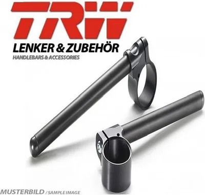 Produktbild von TRW Stummellenker, Aluminium schwarz, 53 mm RSV4 1000 R RK GSX-R1100 GV73C 999 H4 ZXR750 ZX750M CBR1