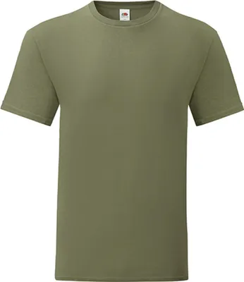 Produktbild von Fruit of the Loom 61-430-0 | Herren Iconic T, 100% gekämmte, ringgesponnene Baumwolle - Farbe: Classic Olive - Größe: S