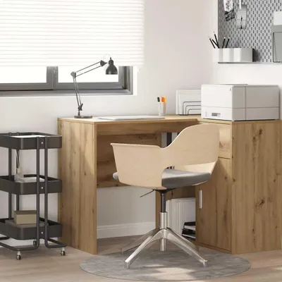 Zdjęcie produktu dla Maison Exclusive - Biurko z płyty drewnopodobnej Artisan Oak, wymiary: 102 x 50 x 75 cm