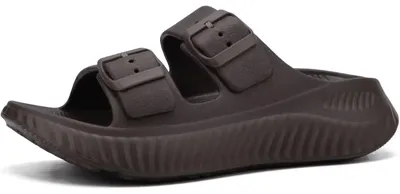 Immagine prodotto di Omgoods - Sandali ortopedici regolabili da donna, con supporto dell'arco plantare, color marrone
