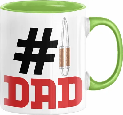 Produktbild von Grillen Nummer 1 Dad Vater Tasse Geschenk Grillmeister Papa Geschenkidee Bester Papa Der Welt Vatertag Lustige Geschenkidee (Grün)