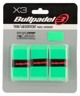 Imagen del producto de Bullpadel Pack De 3 Overgrips Perforados Verde