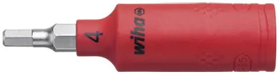 Produktbild von Schraubendrehereinsatz 1/4" Innensechskant VDE 4x65mm Wiha | 4010995431105