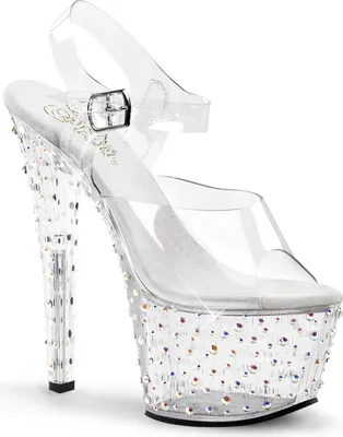 Obrázok produktu pre STARDANCE-708 Dámske sandále značky Pleaser, transparentné EU 37, US 7