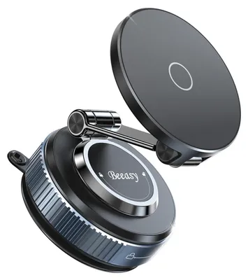 Image de Support de téléphone pour voiture MagSafe, avec 20 aimants N56, ventouse à vide, rotation à 360°, compatible avec iPhone/Samsung