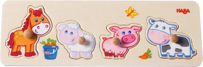 Produktbild von Haba 301939 Greifpuzzle Bauernhof Tiere