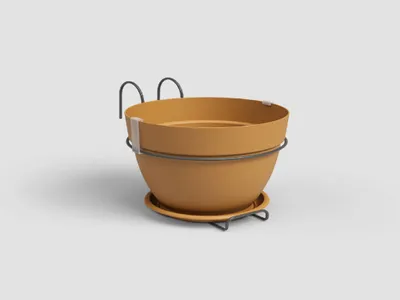 Obrázek produktu pro Artevasi Květináč CAPRI, 20 cm, plast, žlutá