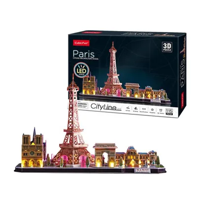 Obrázok produktu pre Puzzle 3D LED. City Line. Paryż