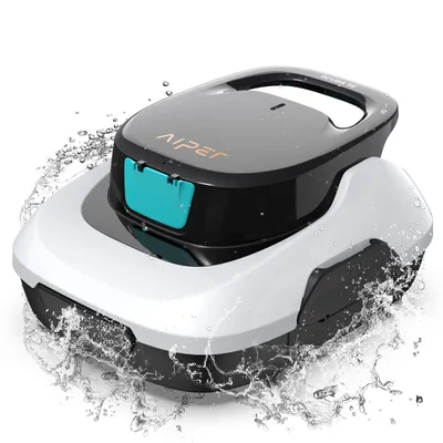 Produktbild von AIPER Scuba SE Poolroboter Akku, Kabelloser Poolsauger mit 90 Min. Laufzeit, Automatisches Parken, Kompakter Poolreiniger Ideal für Aufstellpools