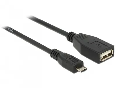 Produktbild von Delock - USB-Kabel - Micro-USB Typ B (M) zu USB (W) - USB 2.0 OTG - 50 cm