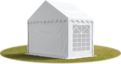 Produktbild von Party-Zelt Festzelt 3x2 m Garten-Pavillon -Zelt PVC Plane 700 N in weiß Wasserdicht