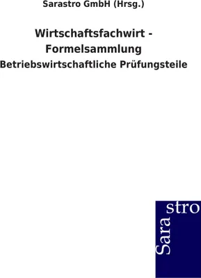 Produktbild von Wirtschaftsfachwirt - Formelsammlung